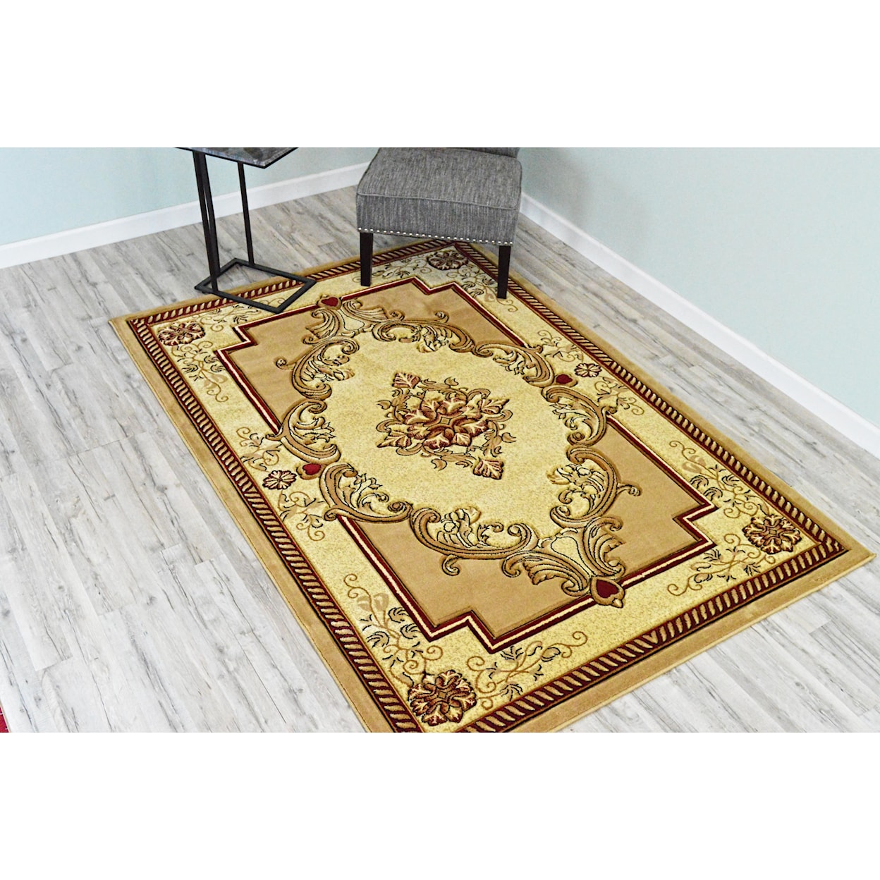 Zinatex Glamour 5X8 GLAMOUR BEIGE AREA RUG |