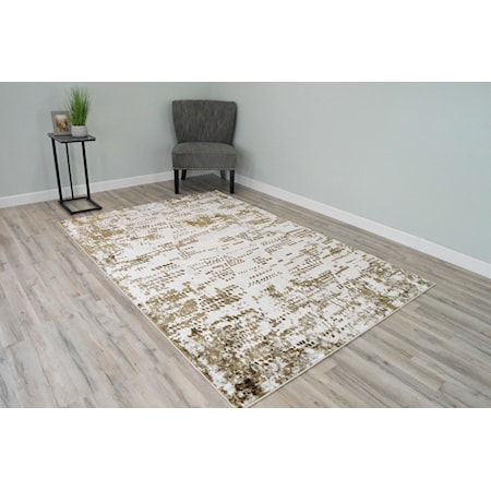 DAVINCHI 8X11 BROWN DIAMOND RUG |