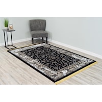 CASABLANCA 5X8 BLACK AREA RUG |