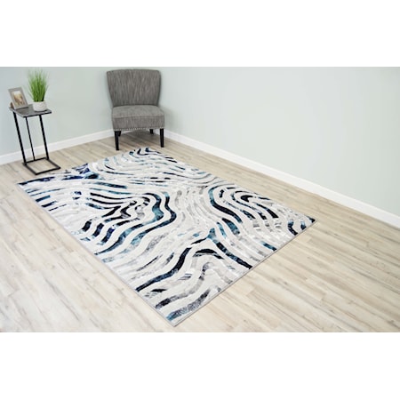 OXFORD 8X11 BLUE AREA RUG |