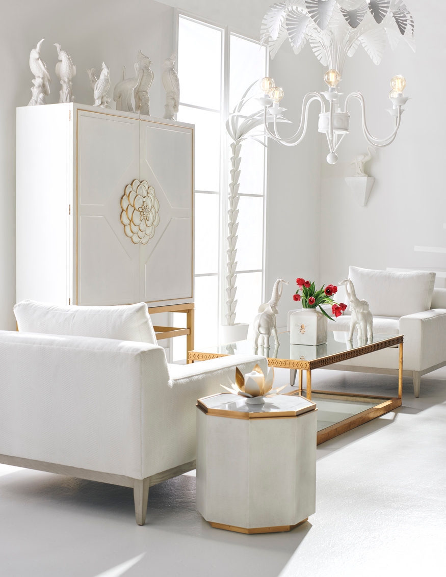 Chelsea House Tables - Coffee and cocktail Copas Cocktail Table - Gold