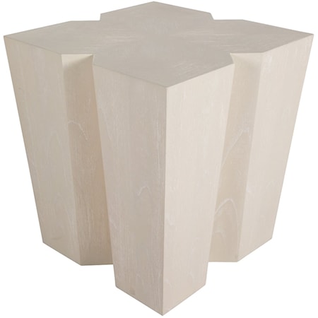 Arthur Side Table- Cerused White