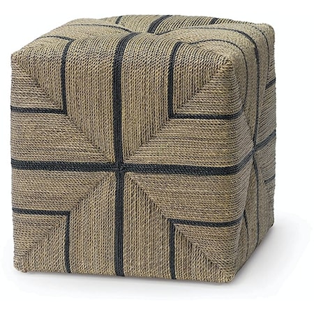 Fritz Rope Square Ottoman, Natural
