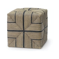 Fritz Rope Square Ottoman, Natural