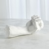 Global Views Sculptures by Global Views HAND CLOSED-MATTE WHITE