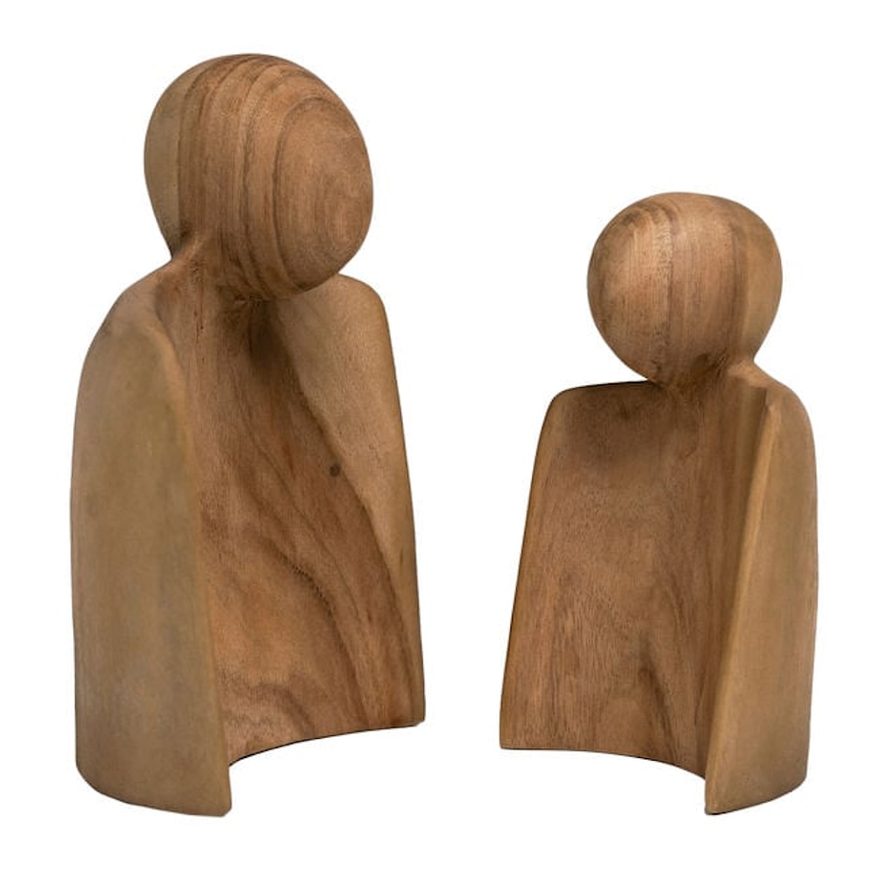 Dovetail Furniture Accessories WOOD SCULPTURE SET OF 2