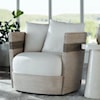 Palecek Kirk Nix Fritz Collection Fritz Swivel Lounge Chair, Fog White