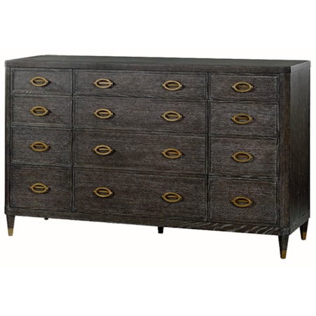 Twelve Drawer Dresser in Midnight