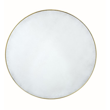 Round Steel Antique Mirror