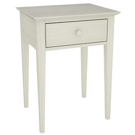 GABLE ROAD ONE-DRAWER NIGHTSTAND - EMBER