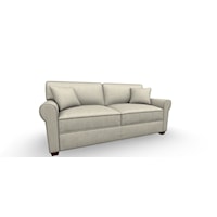 Traditional Sofa with Queen Memory Foam Sleeper
