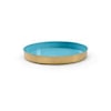 Wildwood Lamps Decorative Accessories CARIBBEAN ROUND GOLD TRAY (MED)