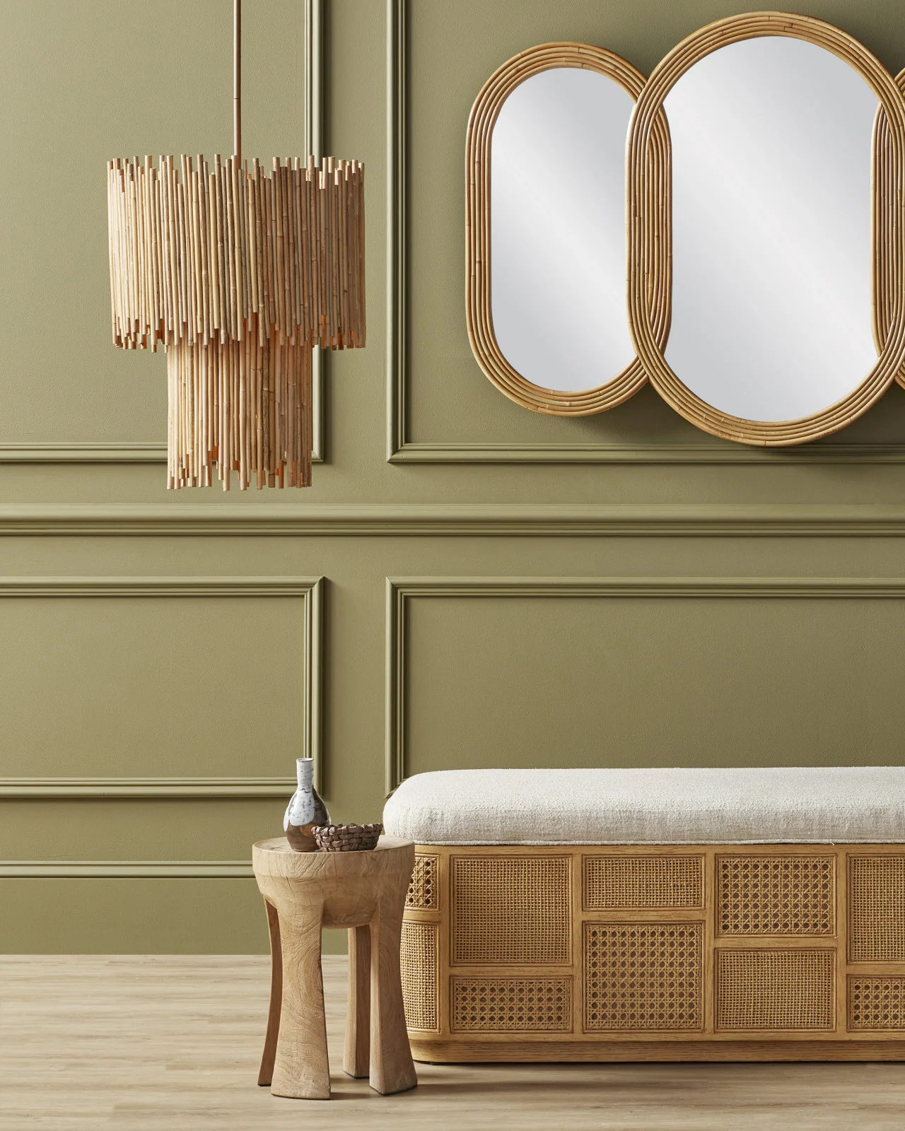 Currey & Co Lighting Chandeliers Teahouse Two-Tier Pendant