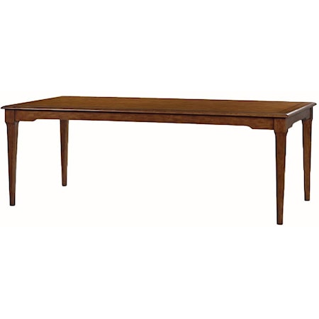 OGEE RECTANGLE DINING TABLE- RUSTIC