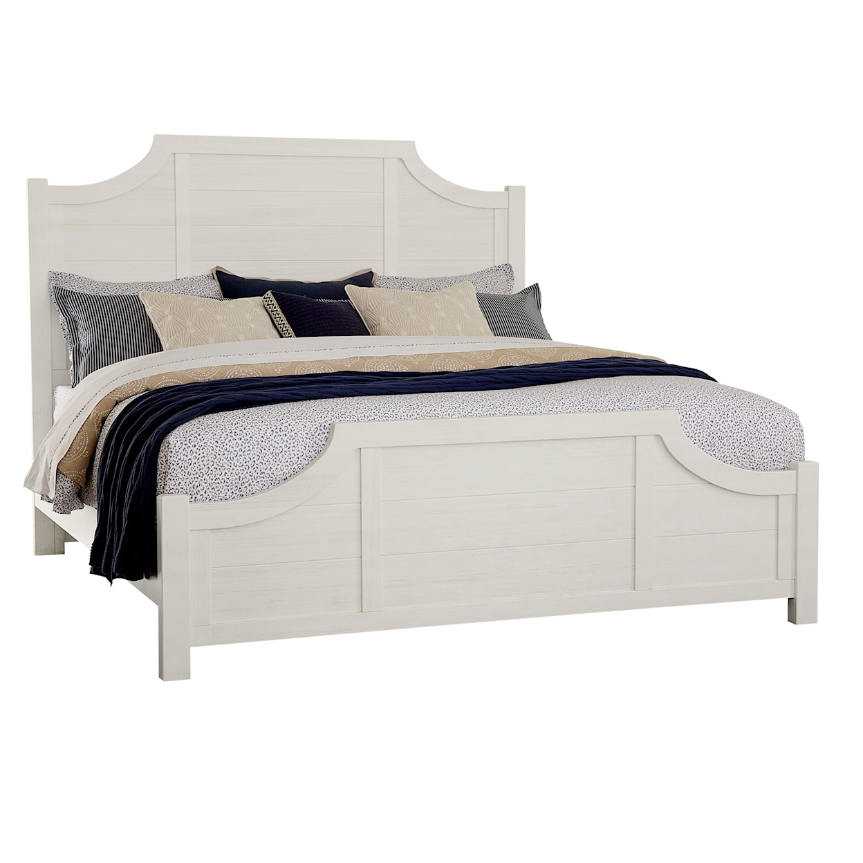 Vaughan Bassett Maple Road KING SCALLOPED BED