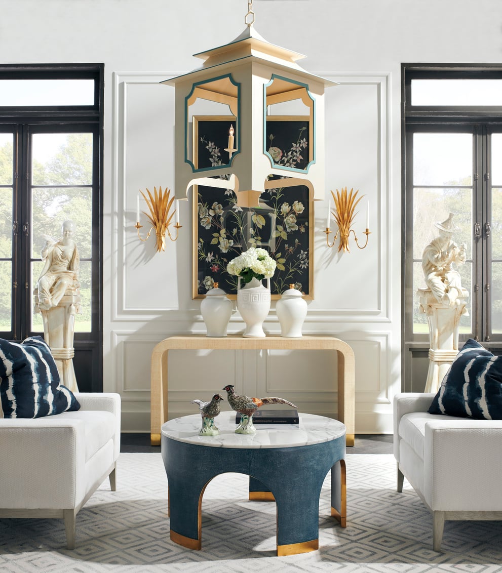 Chelsea House Tables - Accent & Side AQUEDUCT END TABLE- bLUE