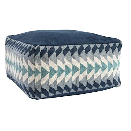 KADE MIDNIGHT BLUE MULTI POUF