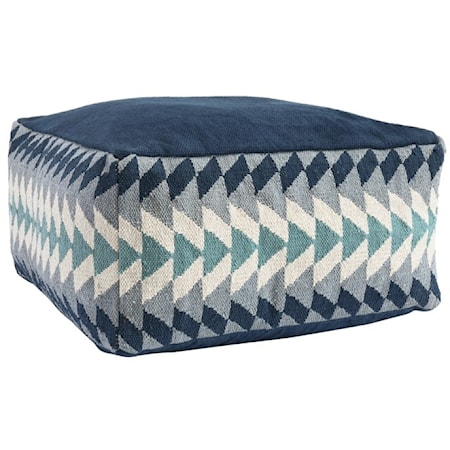 KADE MIDNIGHT BLUE MULTI POUF