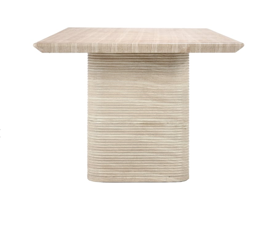 Classic Home Dining Tables Aiden 87" Outdoor Dining Table- Beige