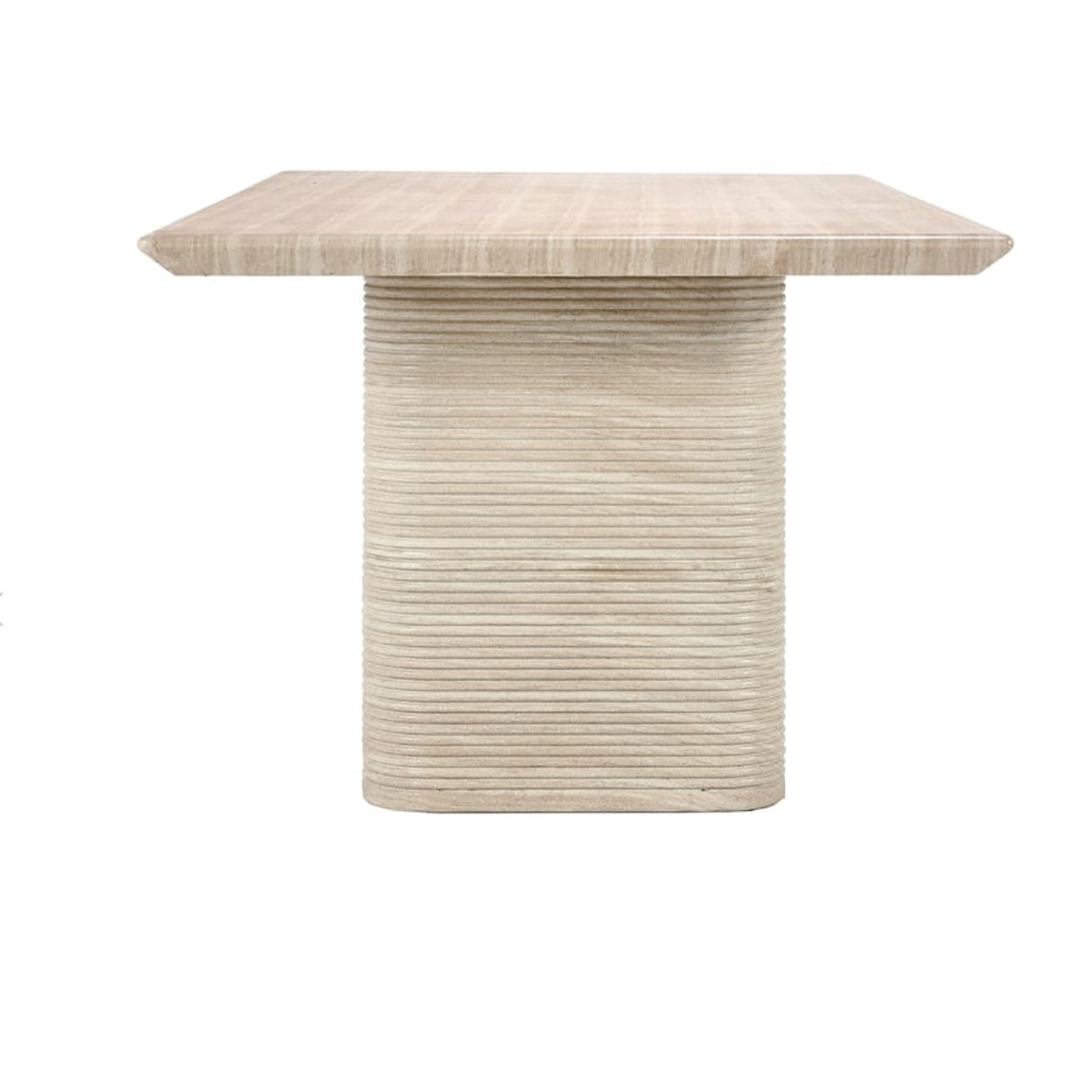 Classic Home Dining Tables Aiden 87" Outdoor Dining Table- Beige