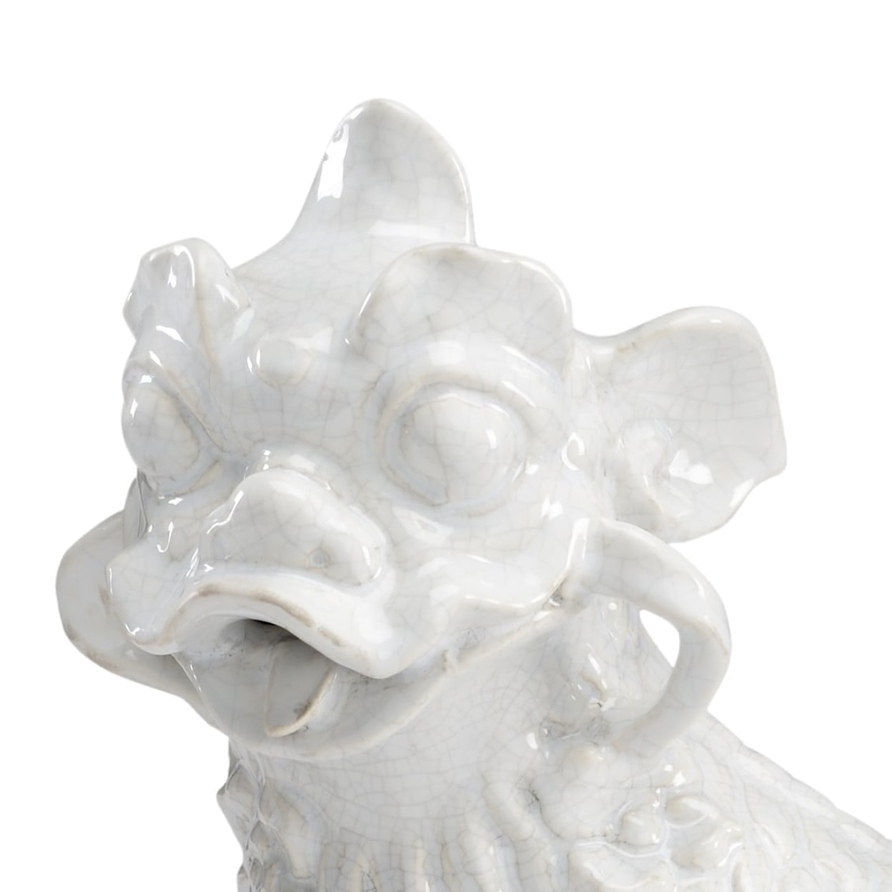 Chelsea House Decorative Accessories White Chinese Dogs (Pr)