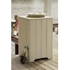 Uwharrie Chair The Companion Collection TRASH CAN - WHITE