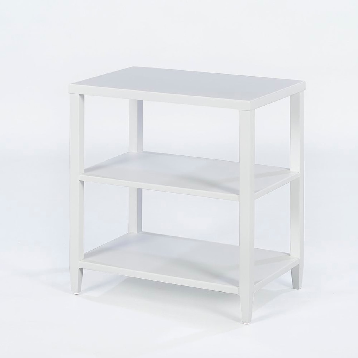 Oliver Home Furnishings End/ Side Tables RECTANGLE TIERED END TABLE-GHOST