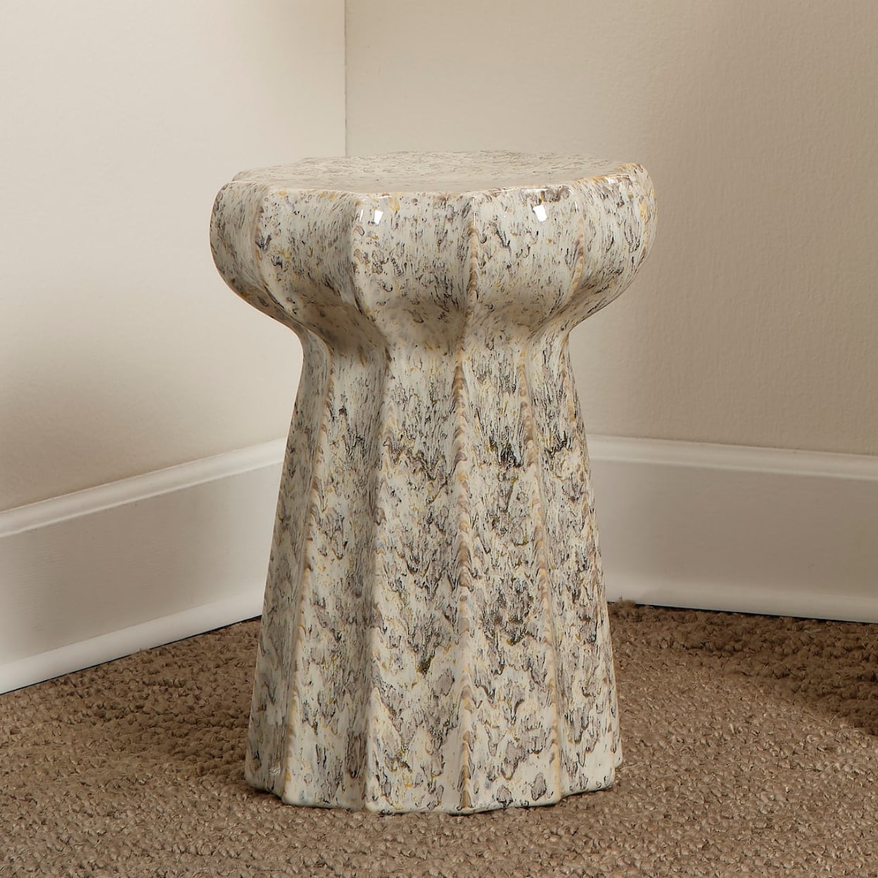 Jamie Young Co. Coastal Furniture OYSTER SIDE TABLE- D