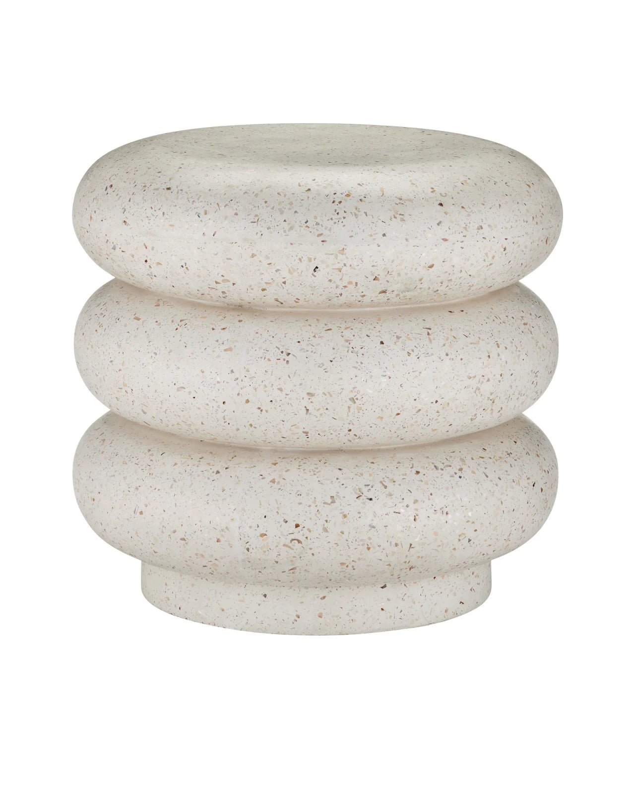 Cusani Ivory Terrazzo Stool