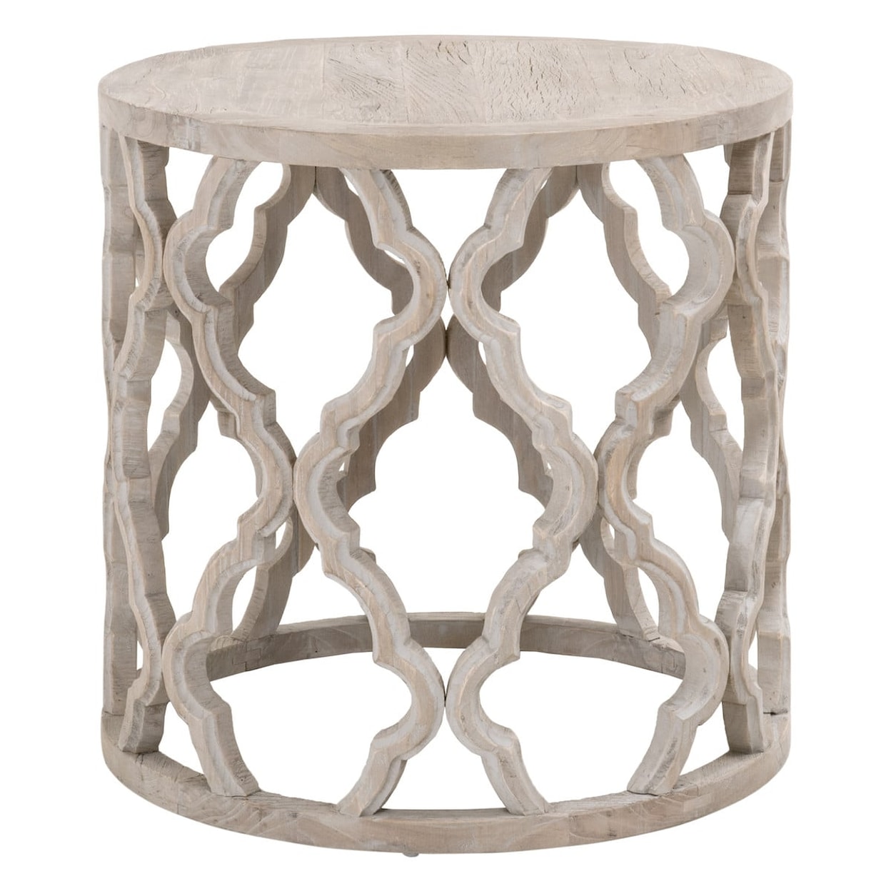 Essentials for Living Bella Antique CLOVER LARGE END TABLE