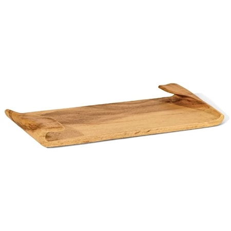WRAP CARVED WOOD TRAY