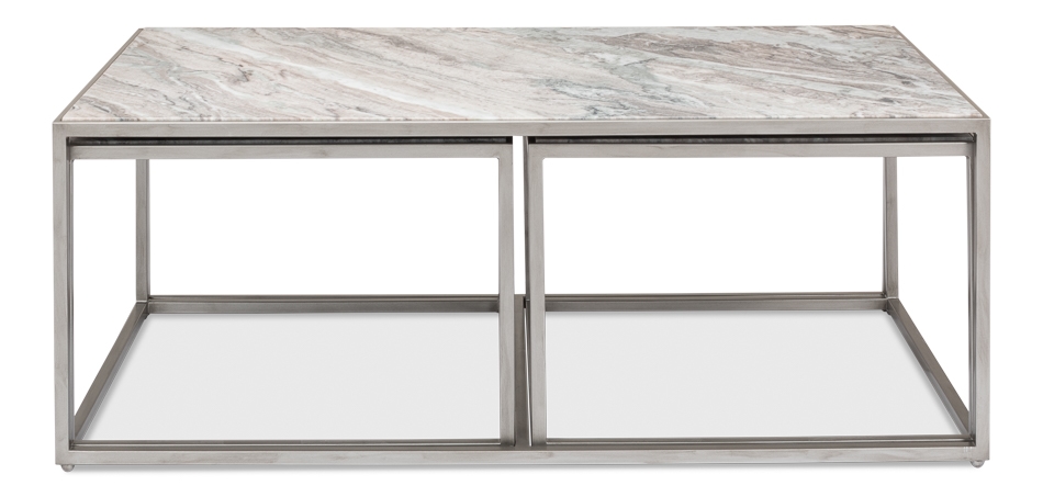 Sarreid Ltd Occasional Tables  Set/3 Nesting Tables-Marble