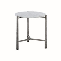 ROUND MARBLE TOP SPOT TABLE