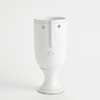 Global Views Accents Long Nose Vase-White-Sm