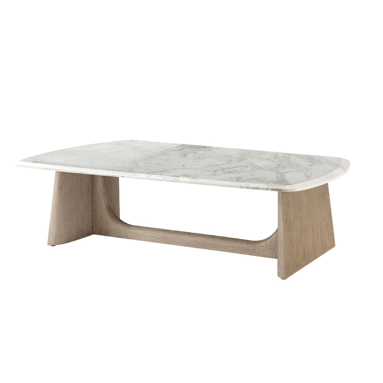 Theodore Alexander Repose Repose Wooden Coffee Table With Marble Top