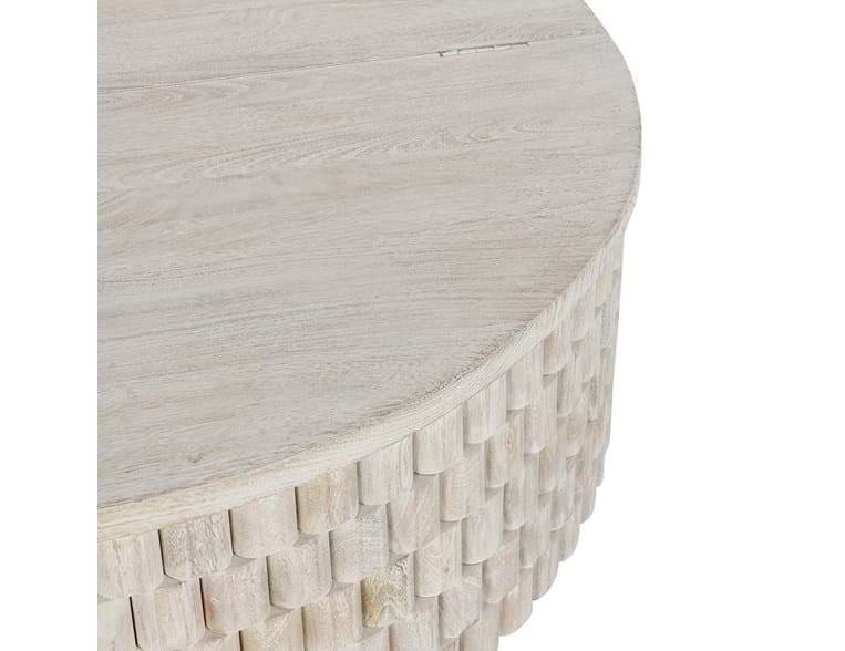 Classic Home Coffee Tables Norwood Mango Wood 40" Round Coffee Table