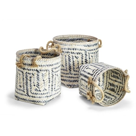 PERIVILOS S/3 HAND-CRAFTED BASKETS