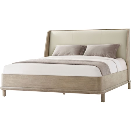 Repose Wooden W/ Uph. Headboard US King Bed