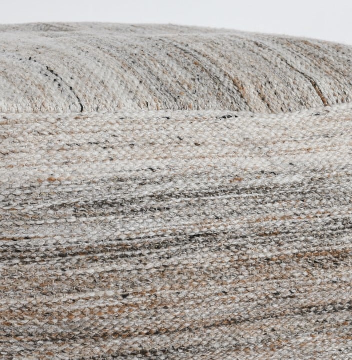 Classic Home Floor Cushions PERFORMANCE PLATEAU SAND MULTI POUF