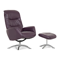 Contemporary Reclining Chair and Ottoman