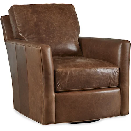 Murphey Leather Swivel  Chair