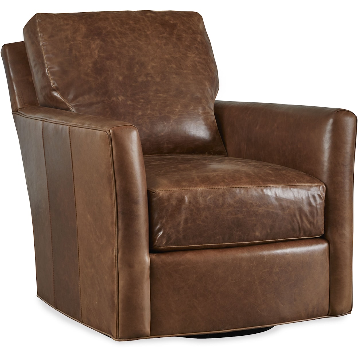 C.R. Laine Murphey Murphey Leather Swivel  Chair