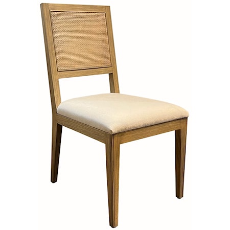 CANE BACK DINING CHAIR- RABBIT