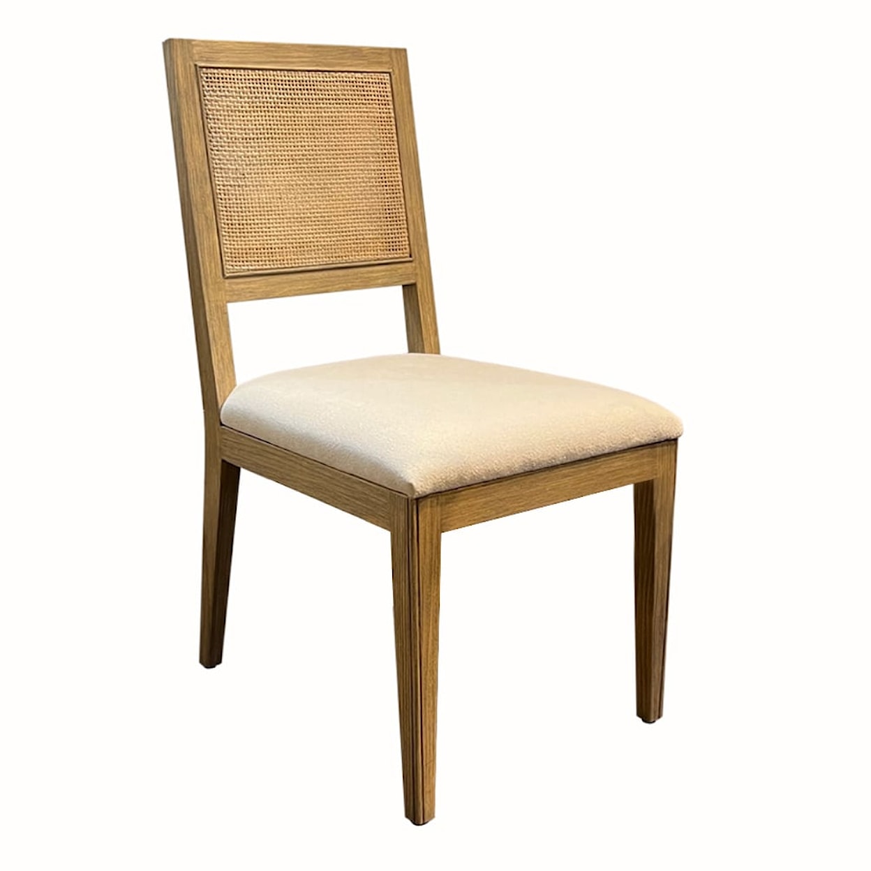 Oliver Home Furnishings Dining Chairs CANE BACK DINING CHAIR- RABBIT