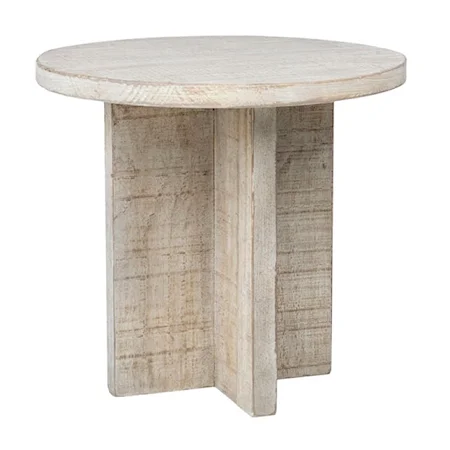 Harley Side Table in Light Warm Wash