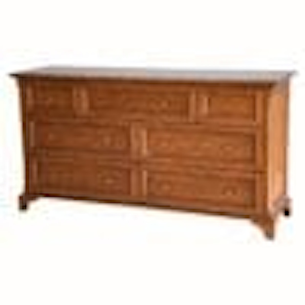 Oliver Home Furnishings Dressers Six Drawer Rustic Dresser