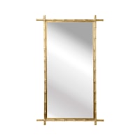 BAMBOO MIRROR- BRASS