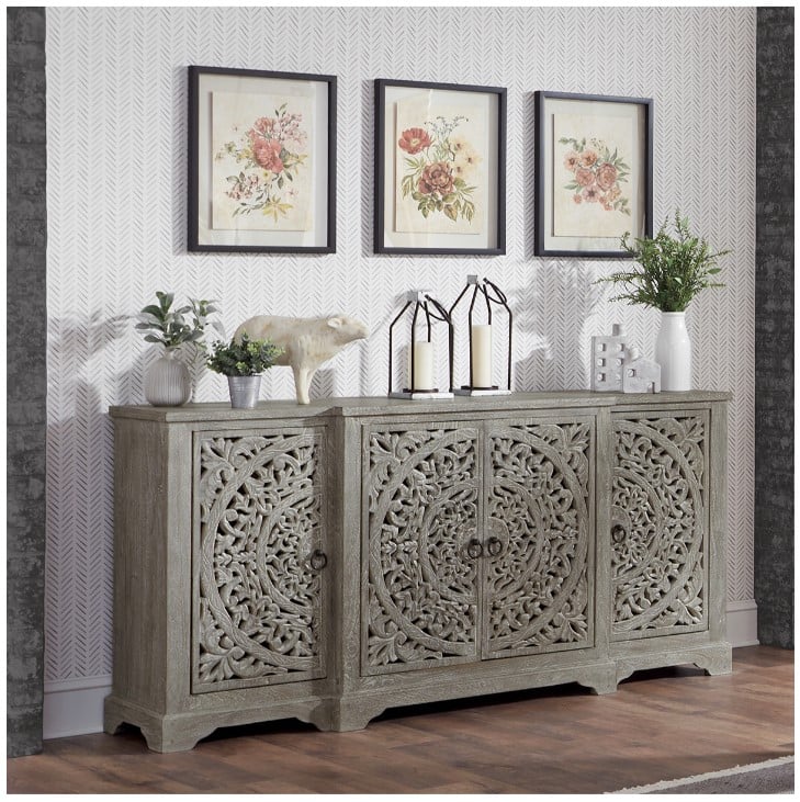 Classic Home Sideboard Harmony Breakfront Sideboard