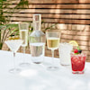 Global Views Glass Ware (Food Grade) S/4 HAMMERED WATER GLASSES