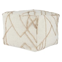 SINTRA IVORY/NATURAL POUF